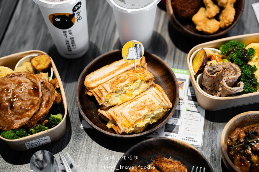 台中西區早午餐_厭世夯肉總部,肉肉控超愛的爆肉系健康餐盒,搭