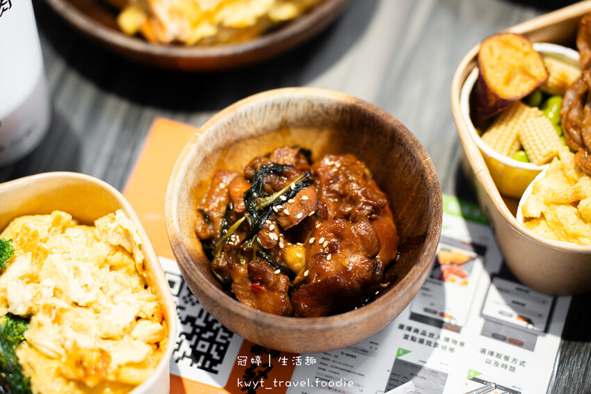 台中西區早午餐_厭世夯肉總部,肉肉控超愛的爆肉系健康餐盒,搭