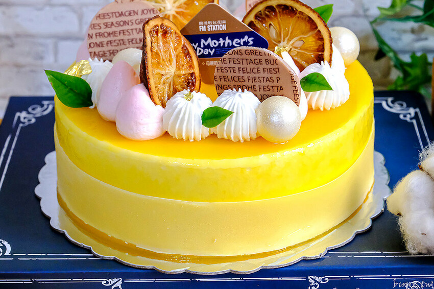 馥漫麵包花園,柑願為檸母親節蛋糕,馨香酸甜呵護大小女孩,馬卡萌軟綿鹹甜很涮嘴!