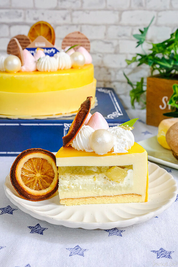 馥漫麵包花園,柑願為檸母親節蛋糕,馨香酸甜呵護大小女孩,馬卡萌軟綿鹹甜很涮嘴!