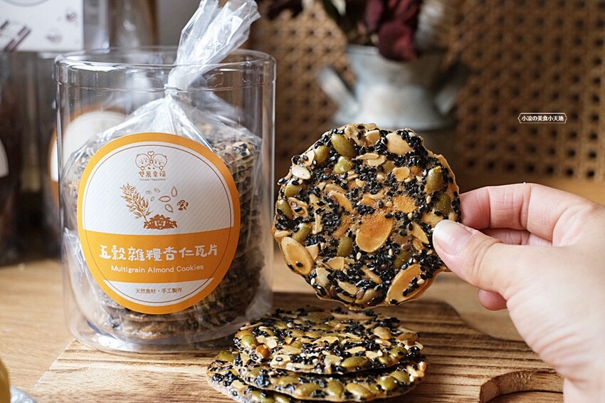 雙晨幸福杏仁瓦片｜台中人氣杏仁瓦片專賣店、六種口味杏仁瓦片任你搭，中秋限定紅土蛋黃酥禮盒，酥脆涮嘴送禮首選！