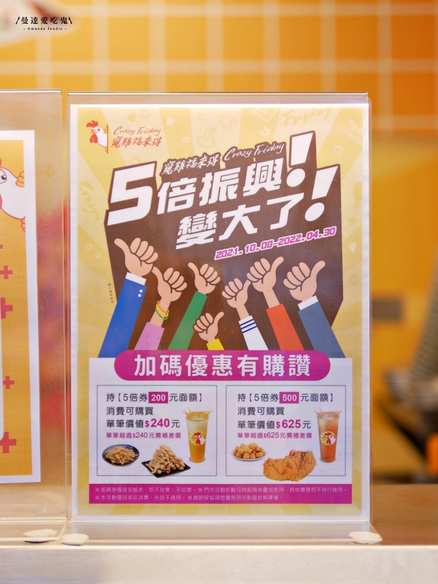 太涮嘴！現點現炸金黃酥脆香雞排大口咬『窺雞福來得 Crazy Friday(台南國賓店)』迷人三角骨、花生煉乳麻糬吃起來！台南美食｜台南鹽酥雞｜台南宵夜｜台南東區 - 曼達愛吃鬼