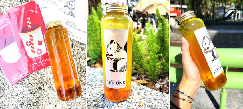 【東區手搖飲推薦】十一茶屋 ➤ 滿滿草莓果粒的草莓戚風歐蕾豪好喝!還有可愛的隨行杯重複使用又環保!