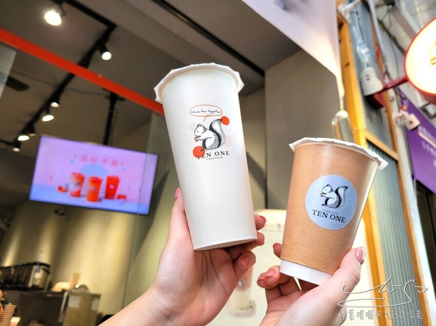【東區手搖飲推薦】十一茶屋 ➤ 滿滿草莓果粒的草莓戚風歐蕾豪好喝!還有可愛的隨行杯重複使用又環保!