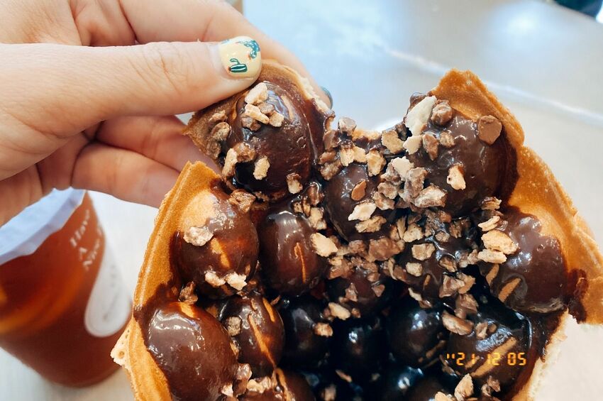 [台中北區] BUBBLE HOUSE波波食堂x雞蛋仔專賣店 ｜Dyson吹出外脆內Ｑ口感｜想吃什麼料自由配｜內附菜單