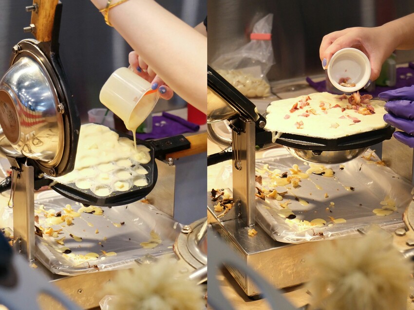 BUBBLE HOUSE波波食堂｜巧霜歐蕾口味新上市！用Dyson吹出外脆內Ｑ雞蛋仔｜1甜1鹹搭配剛剛好｜內附完整菜單 - 萍姐愛分享