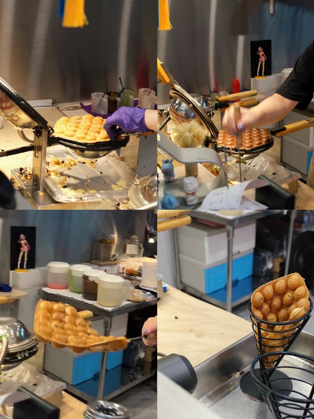 BUBBLE HOUSE波波食堂｜巧霜歐蕾口味新上市！用Dyson吹出外脆內Ｑ雞蛋仔｜1甜1鹹搭配剛剛好｜內附完整菜單 - 萍姐愛分享