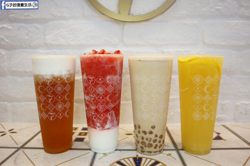中和-七盞茶.中永和手搖飲.白玉珍奶紅.手搖飲推薦.高桂菁奶霜.粒粒香橙.粒粒草莓奶凍