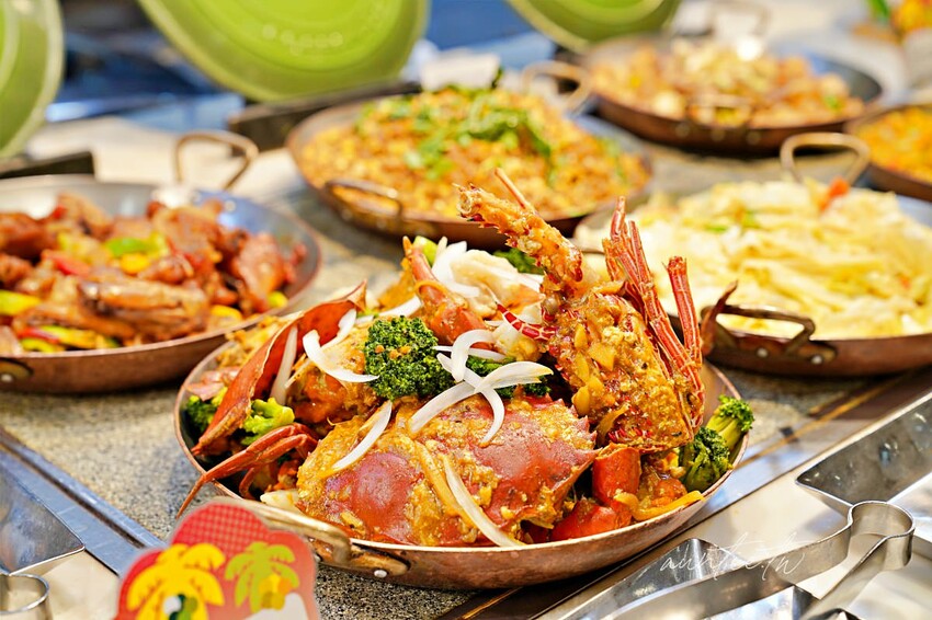 【台北】南港|敘日全日餐廳,東南亞美食節,生食級干貝、霸王甘蔗蝦,啤酒喝到飽,台北六福萬怡酒店自助餐