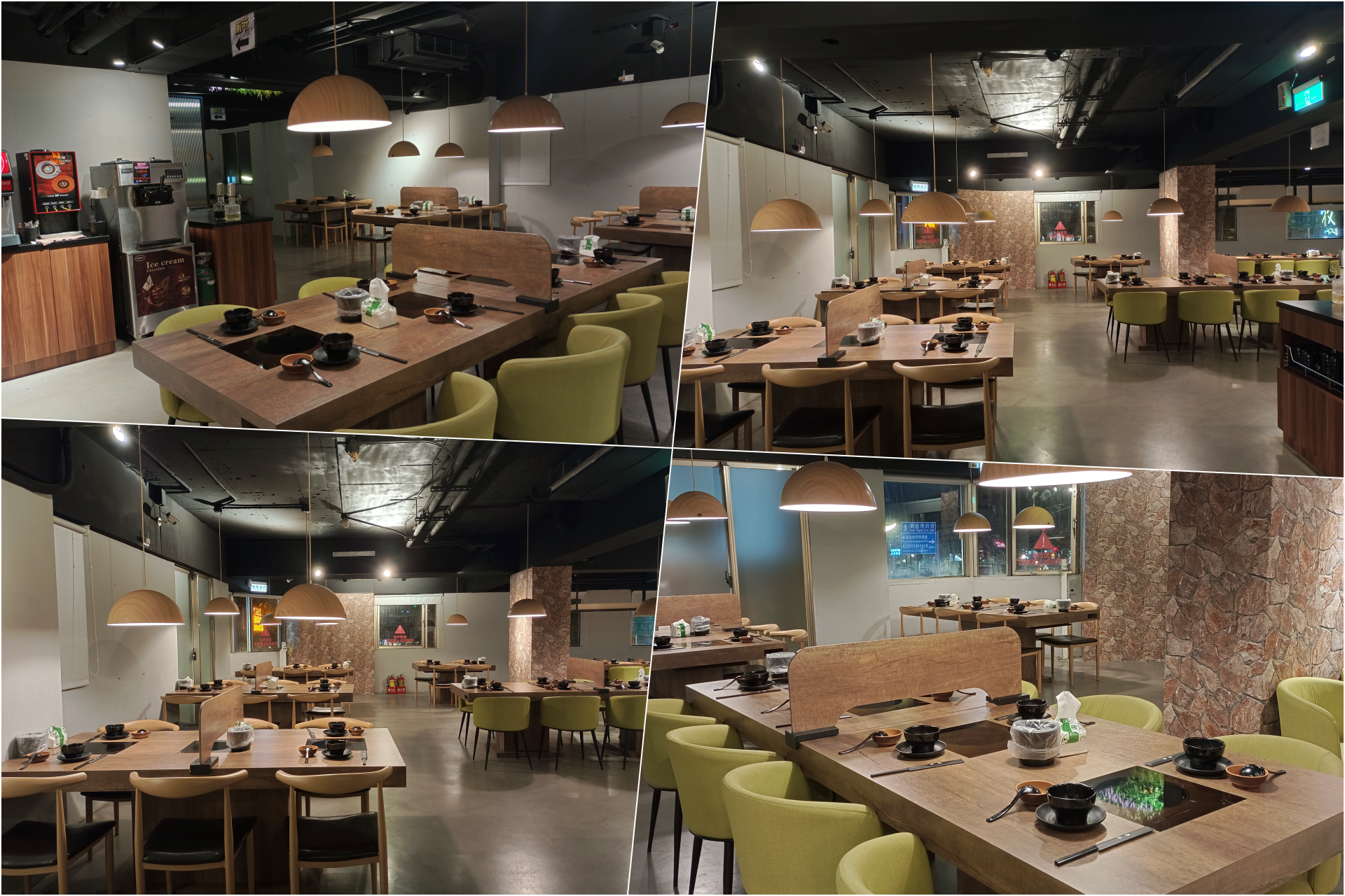 板橋新開幕火鍋店就在耶誕城旁,水母缸整個吸引了小朋友目光啦~