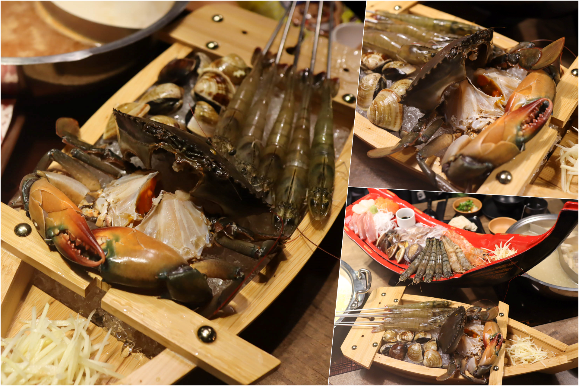 板橋新開幕火鍋店就在耶誕城旁,水母缸整個吸引了小朋友目光啦~