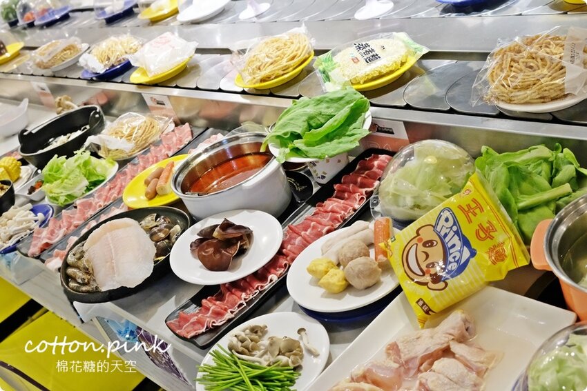 台中火鍋吃到飽這家最特別！一中花漾轉轉鍋迴轉火鍋吃到飽菜單升級～最低一人只要199元 - 棉花糖的天空