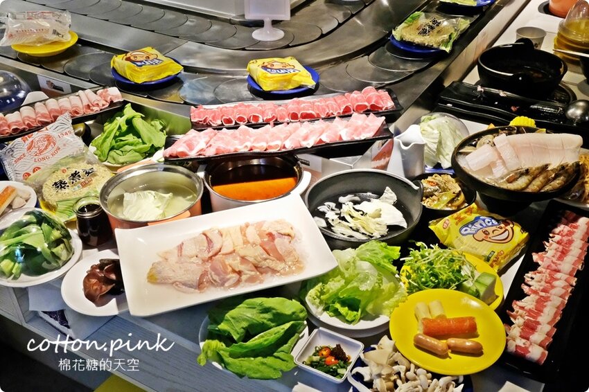 台中火鍋吃到飽這家最特別！一中花漾轉轉鍋迴轉火鍋吃到飽菜單升級～最低一人只要199元 - 棉花糖的天空