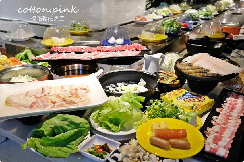台中火鍋吃到飽這家最特別！一中花漾轉轉鍋迴轉火鍋吃到飽菜單升級～最低一人只要199元 - 棉花糖的天空