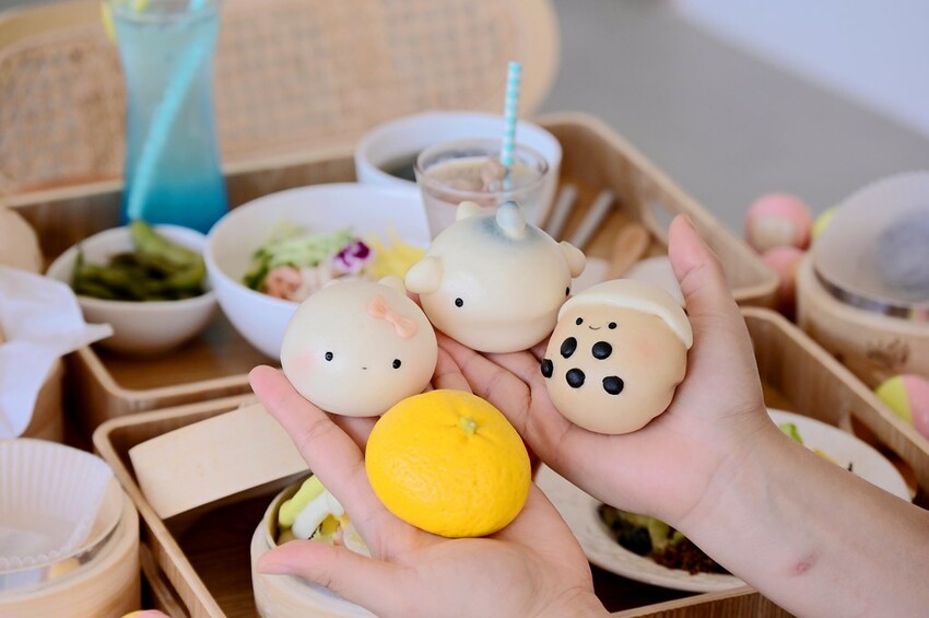 台中秋紅谷早午餐健康可愛饅頭 少女心萌翻角落小夥伴造型饅頭 好吃還能買回家/美姬饅頭