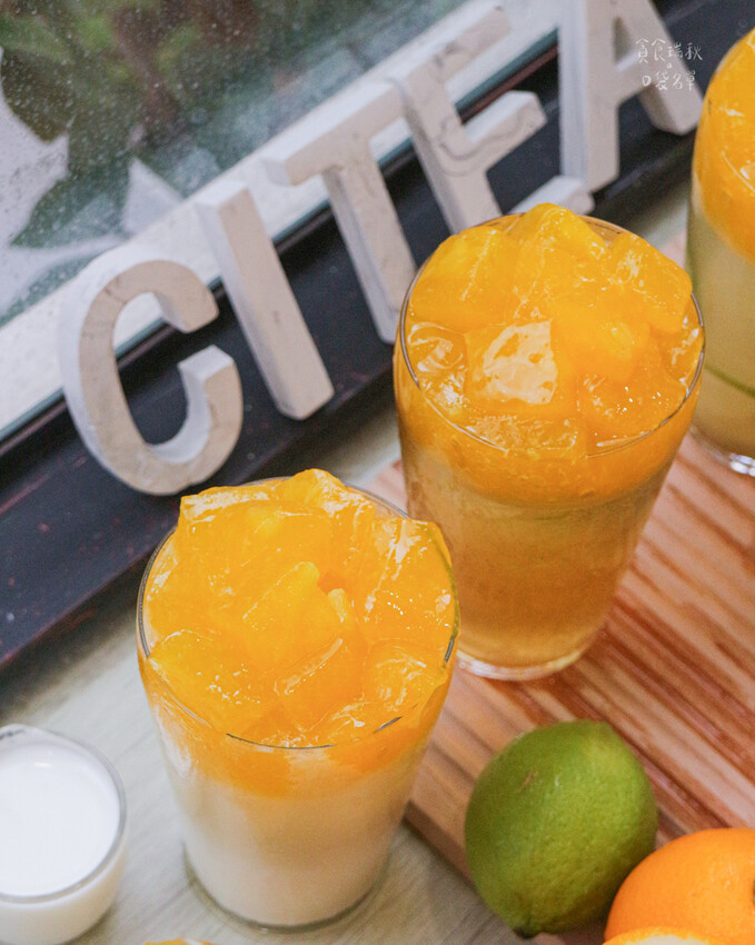 台中西區|把新鮮柳橙變成Q彈澄凍!今夏不能錯過的台中特色飲料