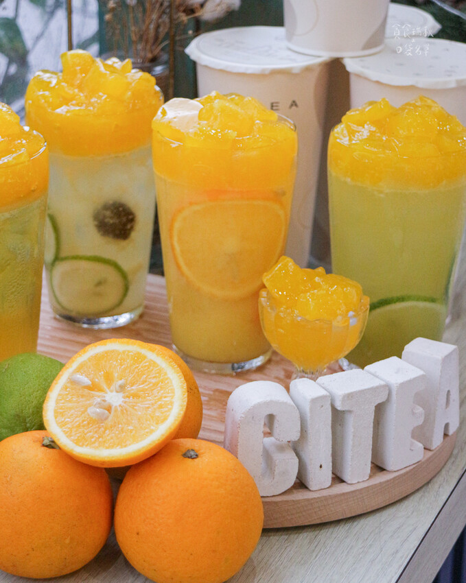 台中西區|把新鮮柳橙變成Q彈澄凍!今夏不能錯過的台中特色飲料