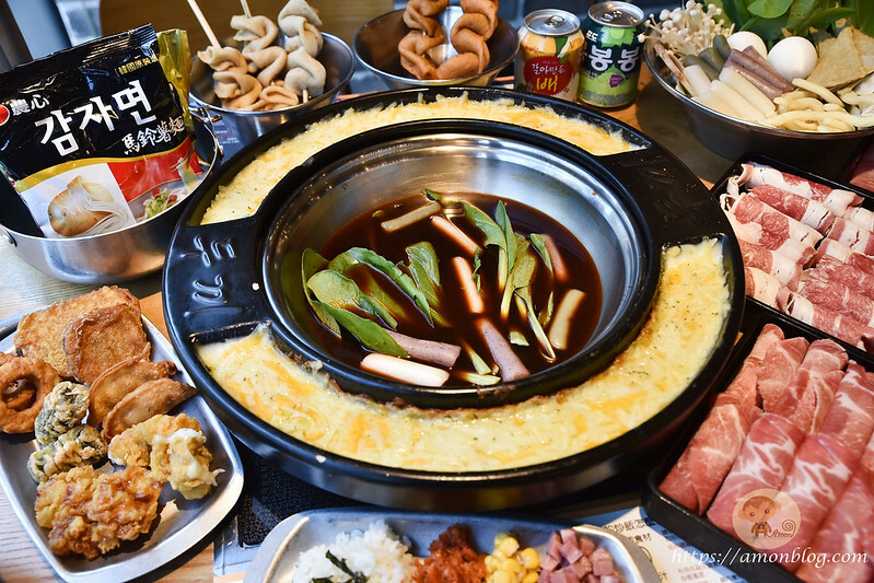 高CP值韓式年糕火鍋吃到飽，炸雞、韓國魚板、泡麵都吃到飽，兩餐公益店