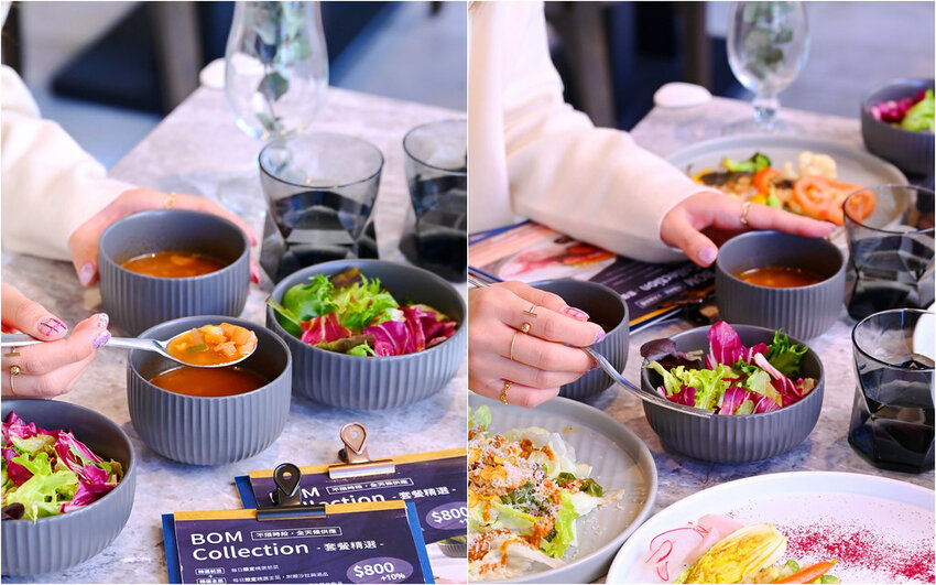 台中逢甲新開幕好美玻璃屋餐廳/巧克力辣醬烤雞 焦糖紅茶巴斯克好吃 約會餐廳推薦_Bocca Bom Bistro