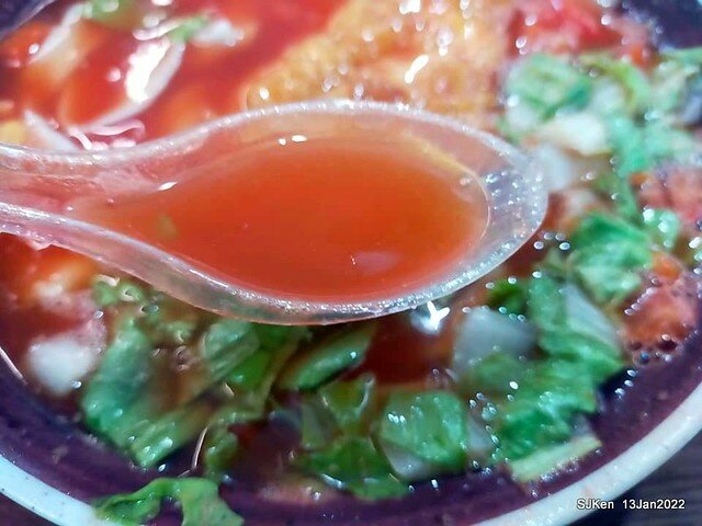 「老北投」芝山店(Tomato egg noodle & light dishes store), Taipei, Taiwan, SJKen, Jan 13, 2022..