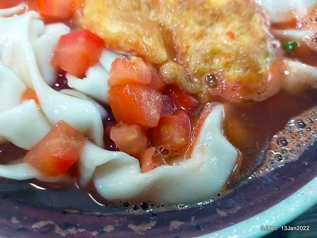 「老北投」芝山店(Tomato egg noodle & light dishes store), Taipei, Taiwan, SJKen, Jan 13, 2022..