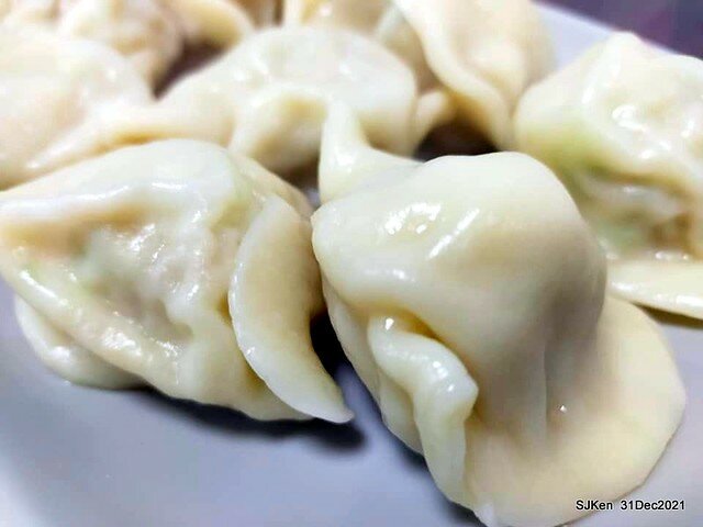 (通化街美食)「青島海鮮水餃阿欽」(Seafood jiaozi &potsticker store), Taipei, Taiwan, SJKen, Dec 31, 2021.