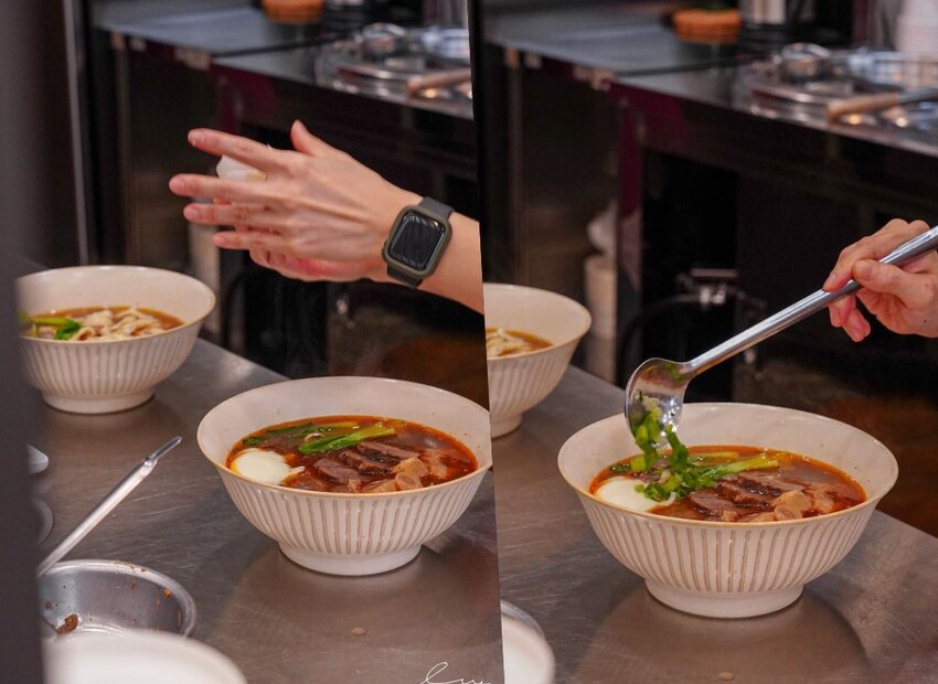 牛肉麵+溫泉蛋超有戲!傳承新竹老店好手藝,紅燒、川味麻香湯頭都好喝!-艾薇覓食趣