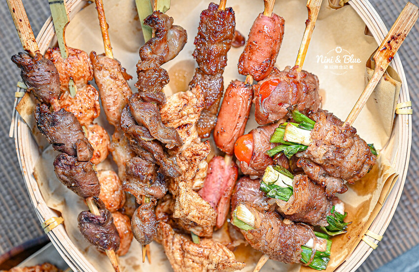 台中逢甲宵夜美食串燒燒烤肉串，31種品項、19元起，食尚玩家也推薦