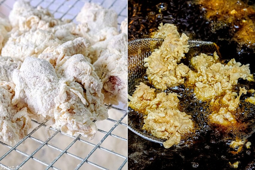 啾ㄠˊ炸雞放大版雞米花香酥又軟嫩，脆皮雞排加台南肉粽、薯條、古早味紅茶只要百元！