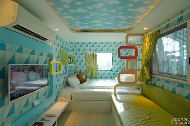 嘉義住宿推薦》詩情花園渡假村~豪華露營車一房一台  團康晚會 小孩玩得超開心 嘉義親子住宿