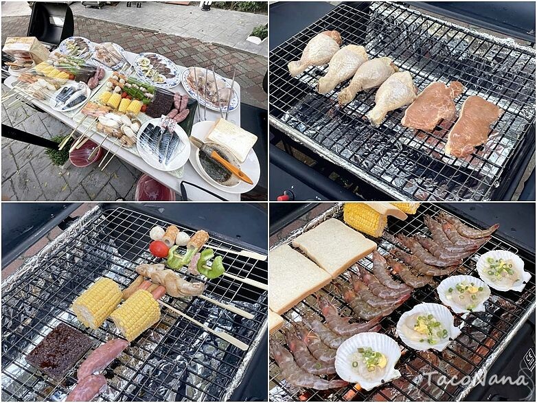 嘉義露營車推薦》詩情花園渡假村│夢幻森林系露營車住宿，一入園就玩不停！直接車前就開吃的BBQ晚餐與一系列