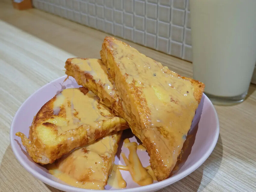 新北永和「走花路早餐」感受花路祝福的美味早晨，頂溪捷運周邊韓式特色早餐店。