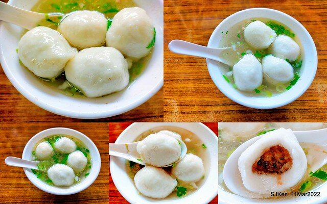 (大稻埕美食)「佳興魚丸店」總店(Fish ball soup, squid soup &　bean thread noodle), Taipei, Taiwan, SJKen, Mar 11, 2022.