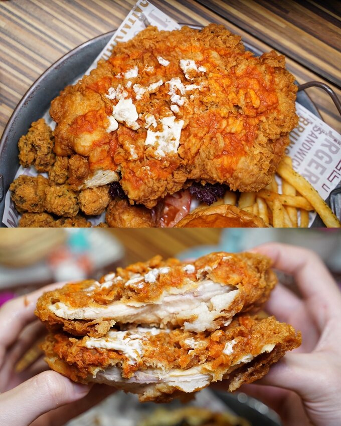 新竹竹北平價大份量早午餐推薦『Mr.Kenny 肯尼廚房』，比臉大雞排漢堡、雙手握不住的牛肉漢堡，還有各式可愛精緻的手作甜點！ - 阿華田的美食日記