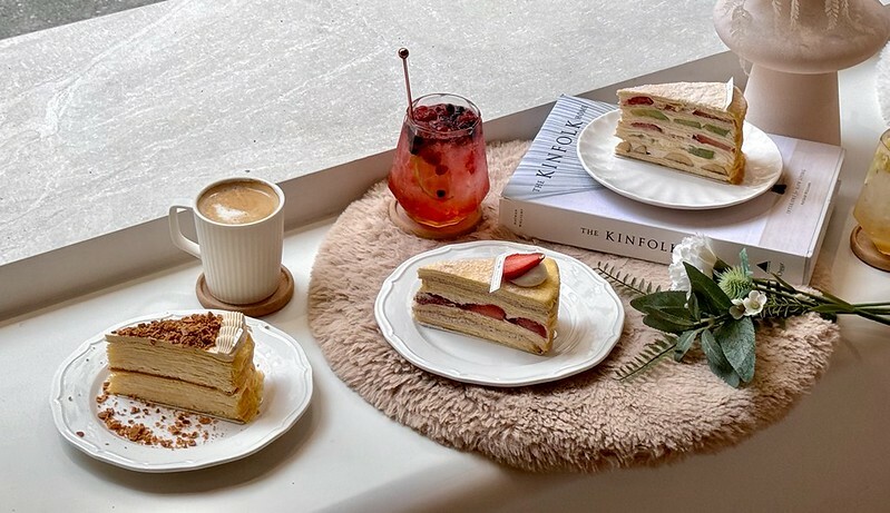 台北仁愛圓環甜點下午茶，時飴千層蛋糕新口味登場。