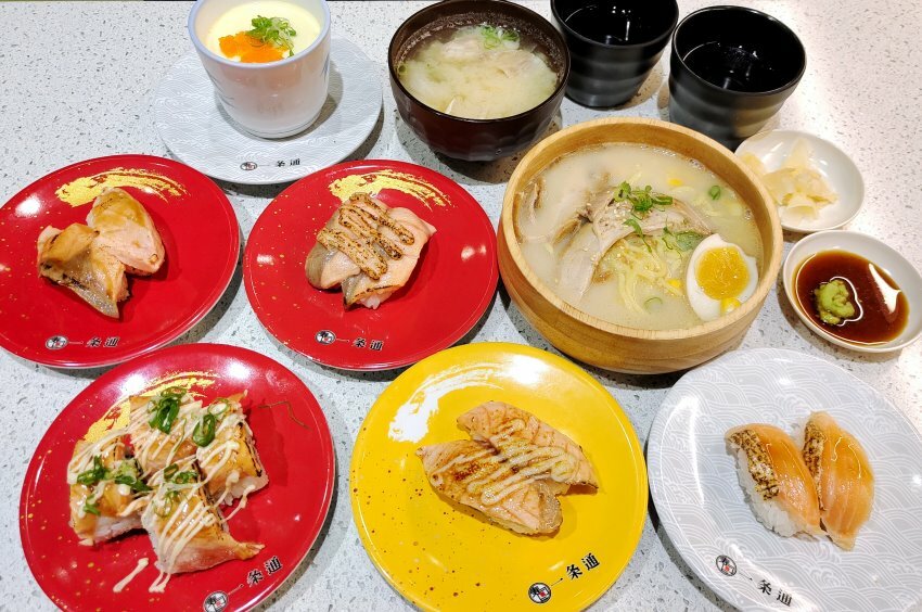 【桃園美食】一条通新幹線壽司.平板點餐、新幹線送餐!環球A19美食推薦!