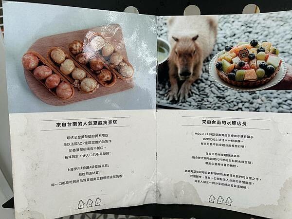 MOGU KABI台南東區夏威夷豆塔專賣店！療癒水豚與可愛甜點、不限時段盡情享受