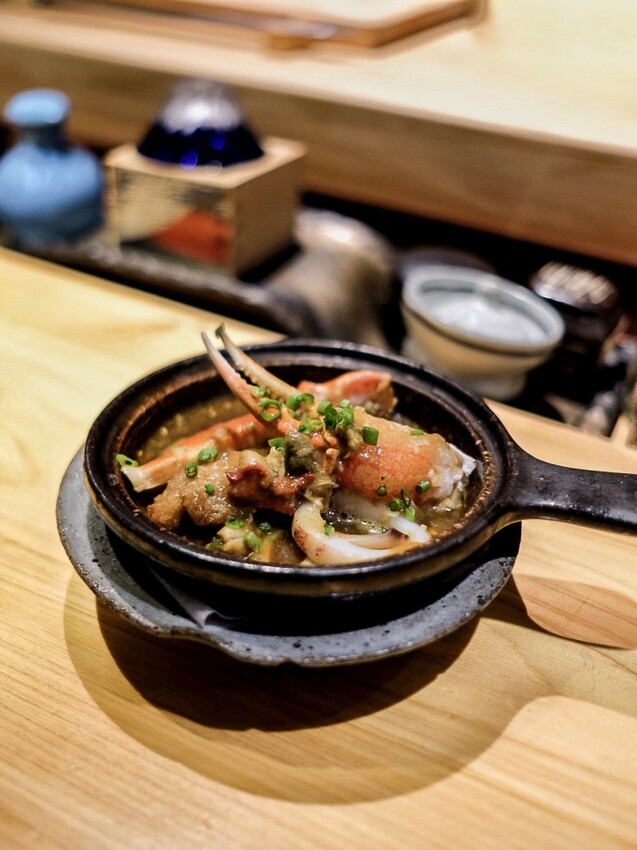 台北中山|無菜單日本料理三訪 活體松葉蟹!翔料亭