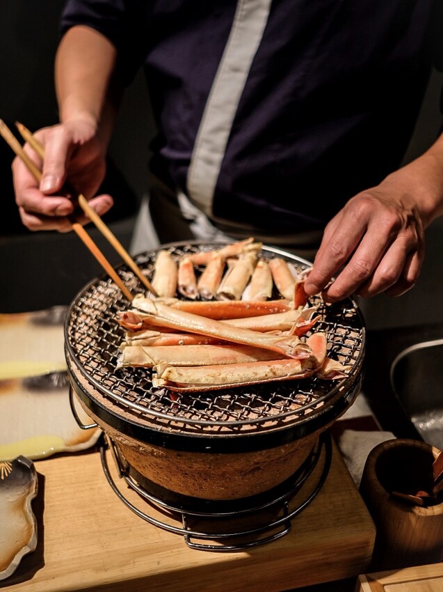 台北中山|無菜單日本料理三訪 活體松葉蟹!翔料亭