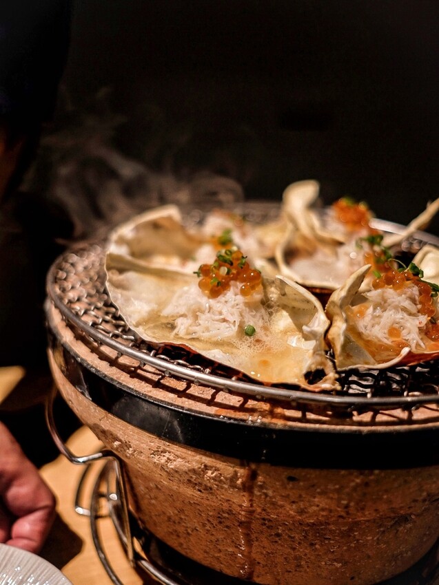 台北中山|無菜單日本料理三訪 活體松葉蟹!翔料亭