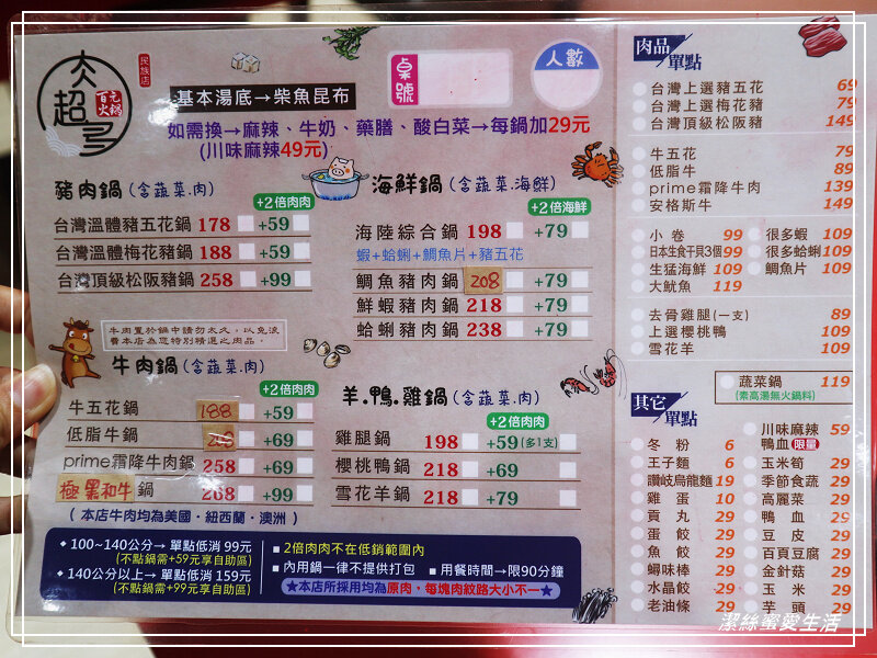 肉超多百元火鍋-桃園中壢/新鮮原肉小火鍋~免費自助吧x加碼消費滿額抽獎免費吃鍋 - 潔絲蜜愛生活