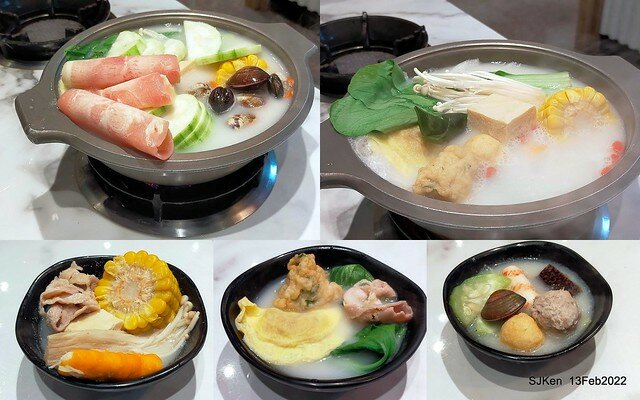 「老先覺土城火鍋店」(Hot pot store), Tushen area, HsinPei city, Taiwan, SJKen, Feb 13, 2022.