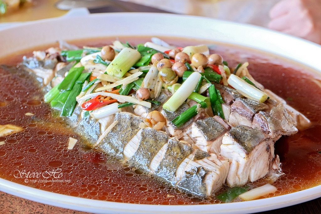 破布子清蒸鱼(当天用的是甘仔鱼) 以蒸煮的方式更能带出破布子鱼肉