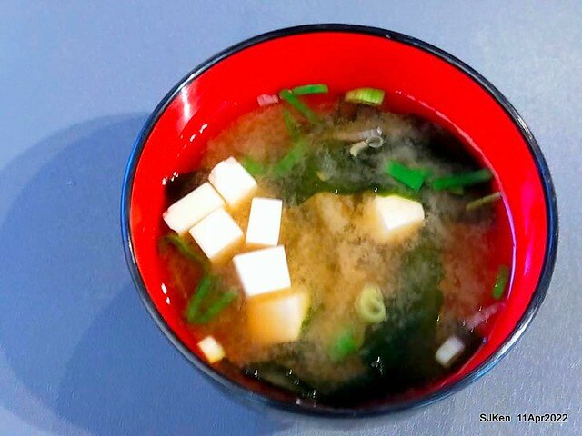 「肌丼先生」壽喜燒舒肥雞湯烏龍與起司可樂餅(Japanese SukiyakiDon Udon noodle & Cheese Korokke), SJKen, Taipei, Taiwan, Apr 11, 2022.