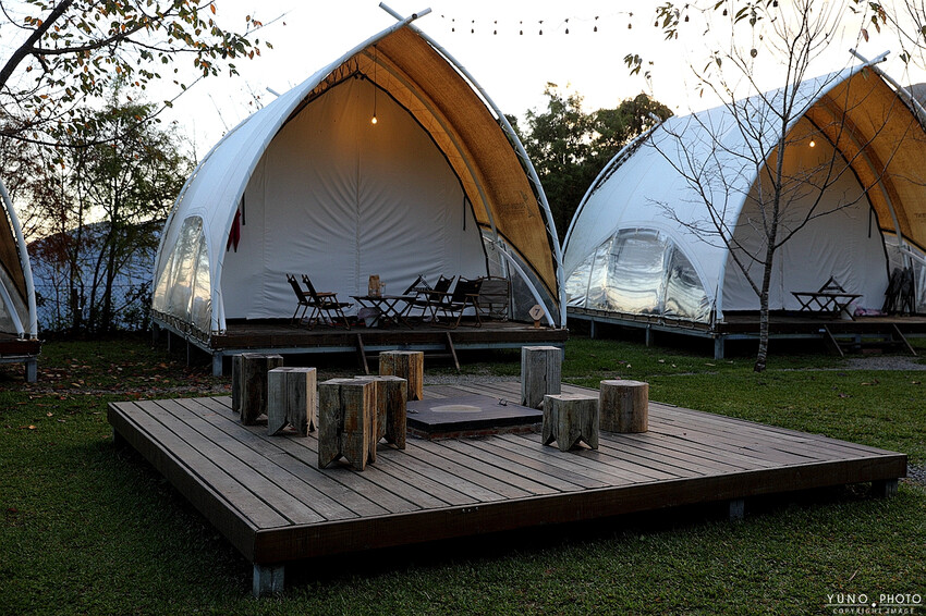 雲海山嵐環抱宛如人間仙境 白蘭部落超美秘境！高海拔森林系豪華露營 一泊二食｜蟬說：霧繞(新竹豪華露營推