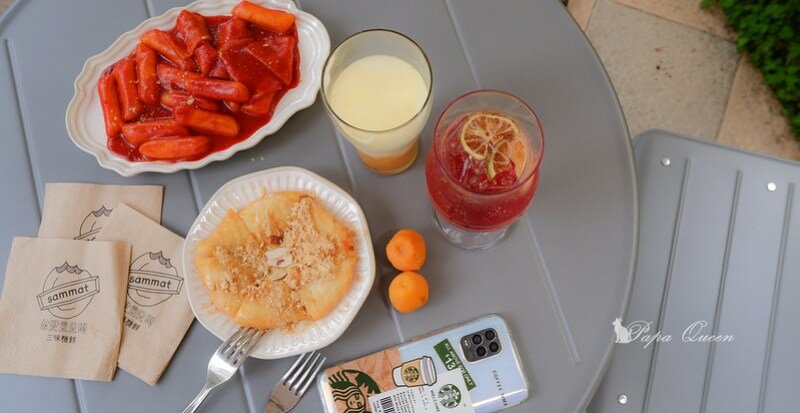 台中|韓食小吃 CAFE SAMMAT 三味糖餅台中店 삼맛호떡 年糕很韓國