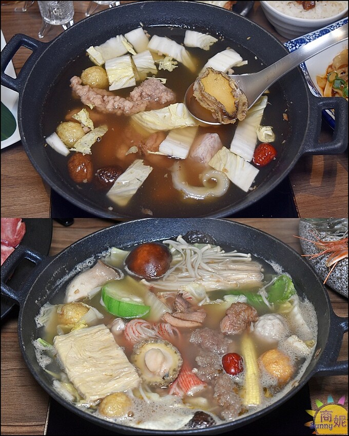 禧珍家鍋物。超浮誇牛舌花海鮮套餐好澎湃!台中七期手切冷藏肉鍋物CP值超高-商妮吃喝遊樂