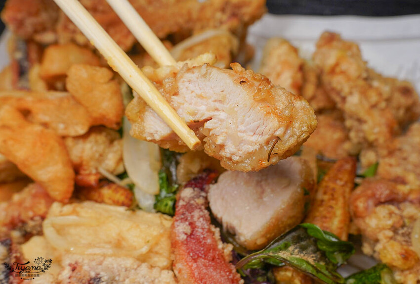 台南鹽酥雞|炒作伙《爆香鹹酥雞》鹽酥雞,吃鹽酥雞看球賽,先炸後爆炒更香更入味 @緹雅瑪 美食旅遊趣