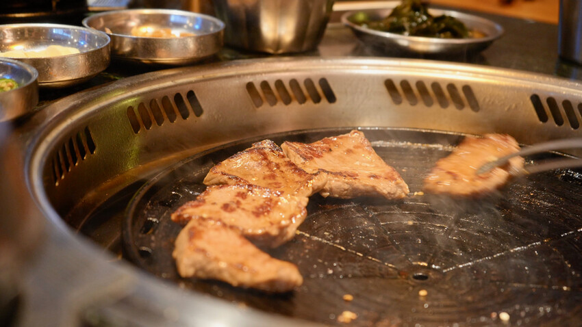 台北市大安區[台北美食] 韓江烤肉市民總店｜50年老店！甜點免費吃韓式冰淇淋糖餅