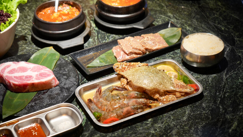 台北市大安區[台北美食] 韓江烤肉市民總店｜50年老店！甜點免費吃韓式冰淇淋糖餅